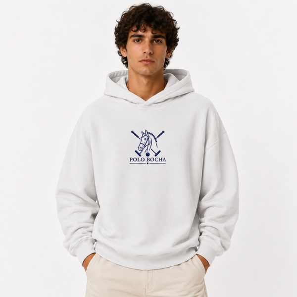 SUDADERA OVERSIZE UNISEX WHITE HORSE STICKS