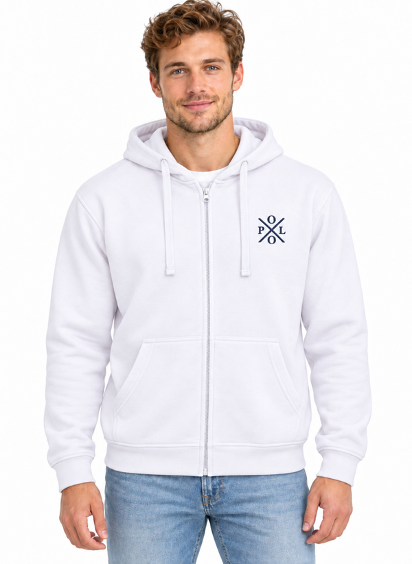 SUDUDADERA UNISEX CREMALLERA Y CAPUCHA SUDUSXWH112