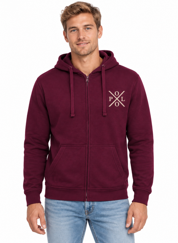 SUDUDADERA UNISEX CREMALLERA Y CAPUCHA SUDUSXBU114