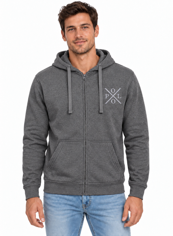 SUDUDADERA UNISEX CREMALLERA Y CAPUCHA SUDUSXDGM115