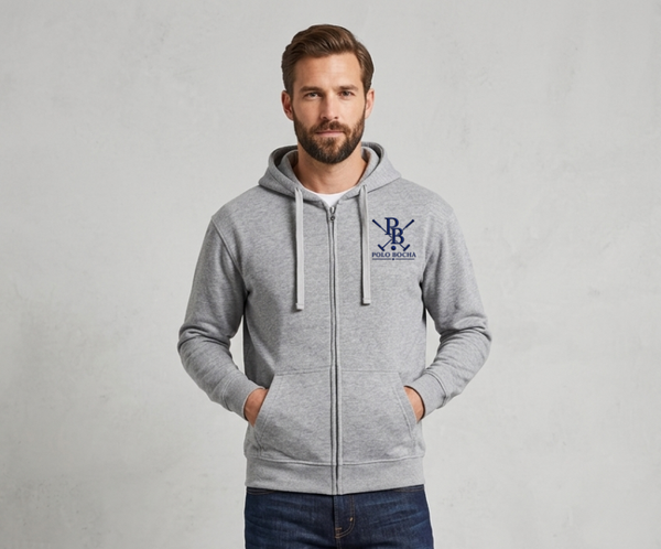 HOODIES GRISM CABALLERO CREMALLERA UNISEX POLO X BOCHA