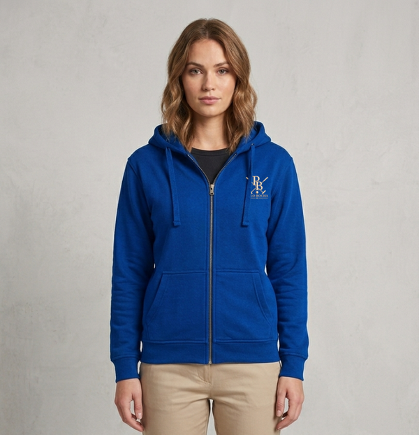 HOODIES BLUE SEÑORA CREMALLERA UNISEX POLO X BOCHA