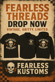 Fearless Kustoms Threads - Bad Ass Mech - Stay Fearless