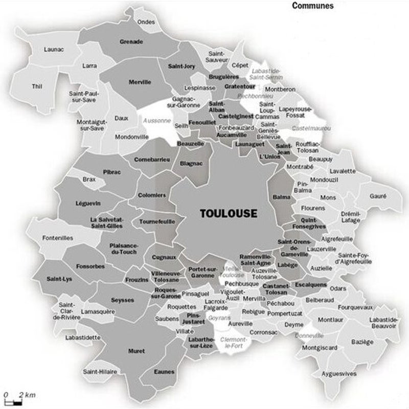 Déplacement sur l'agglomération toulousaine, ou visio