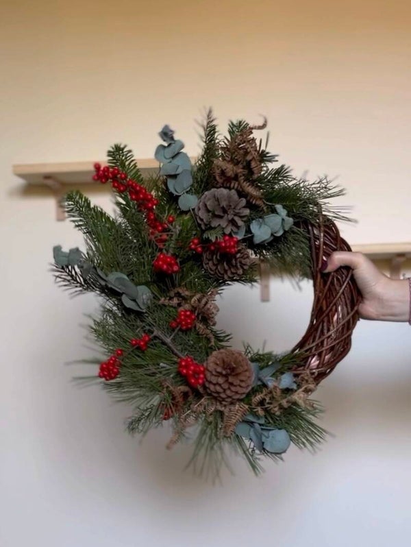 Demi Couronne Noël Traditionnelle