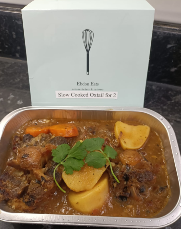 Slow cooked Oxtail meal for 2