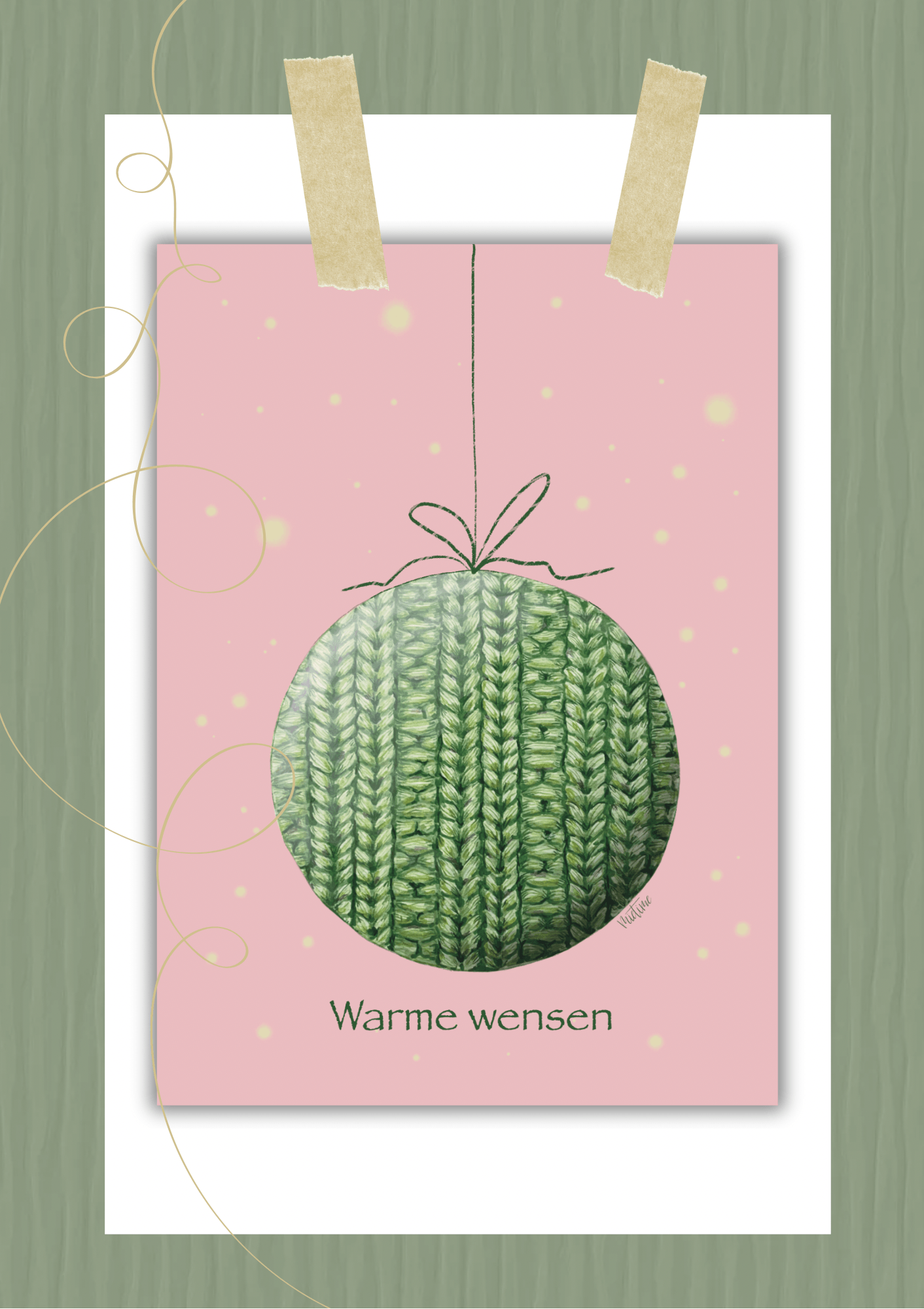 Gebreide kerstbal