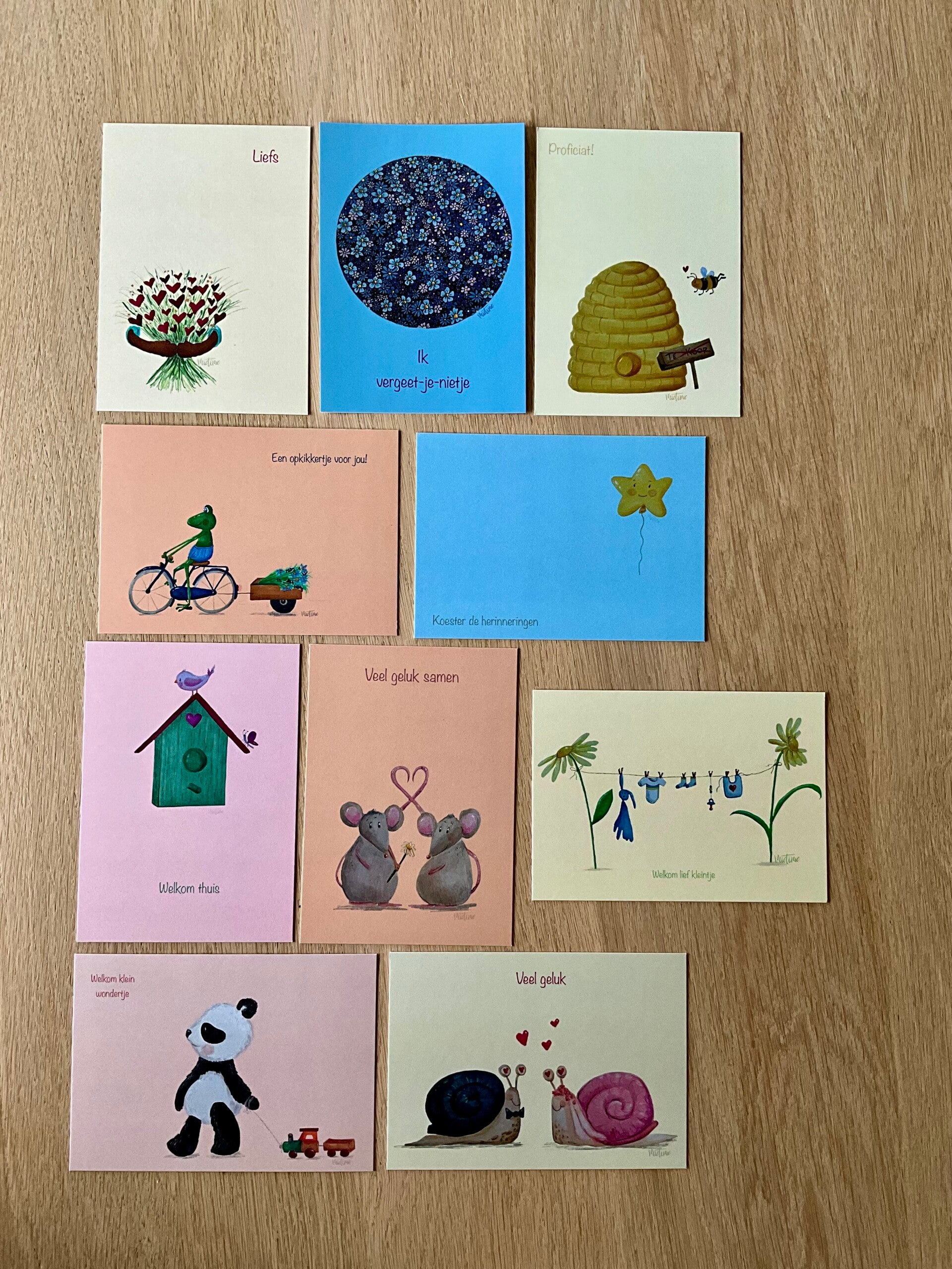 Mix van 10 wenskaarten 1