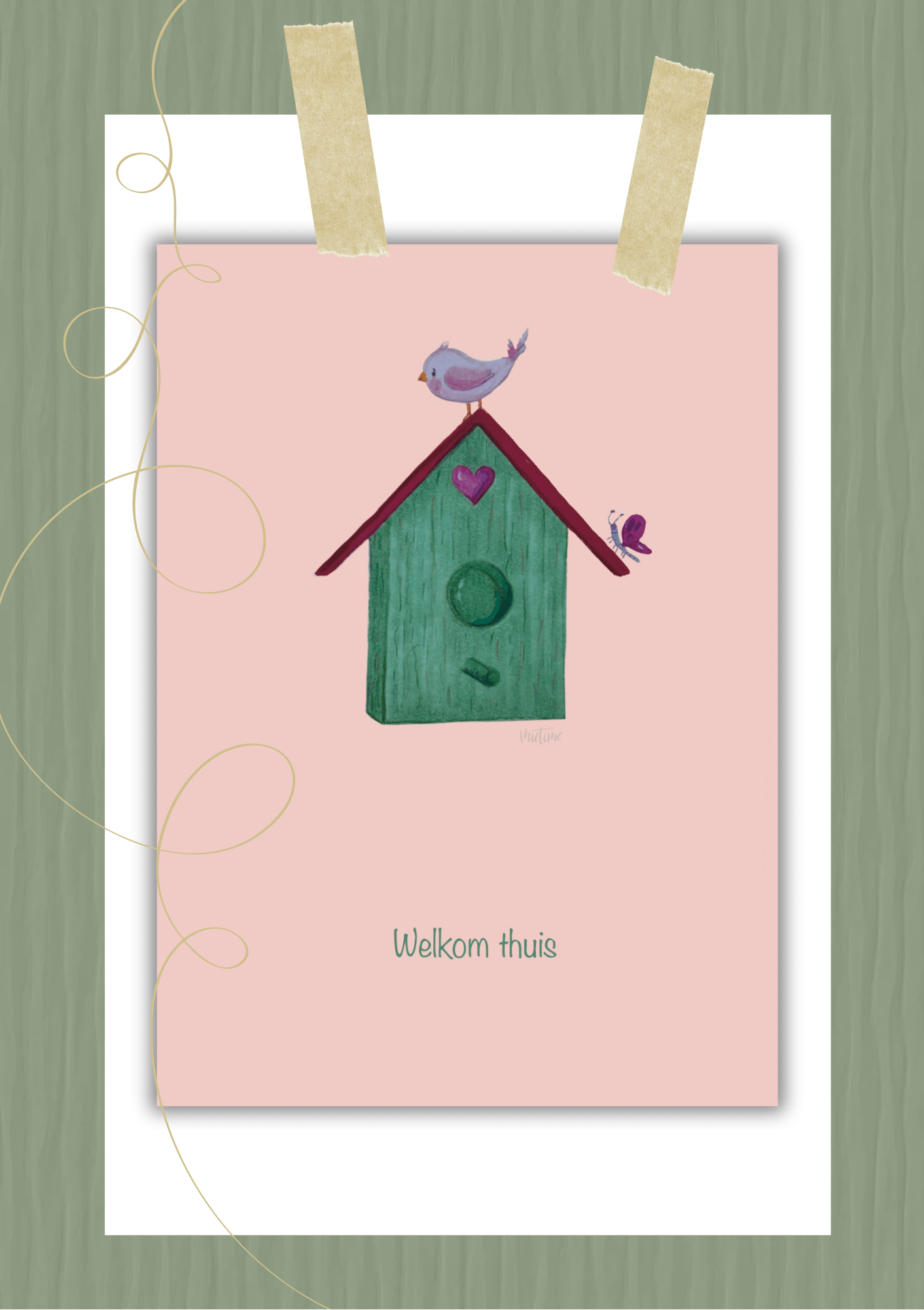 Vogelhuisje welkom thuis