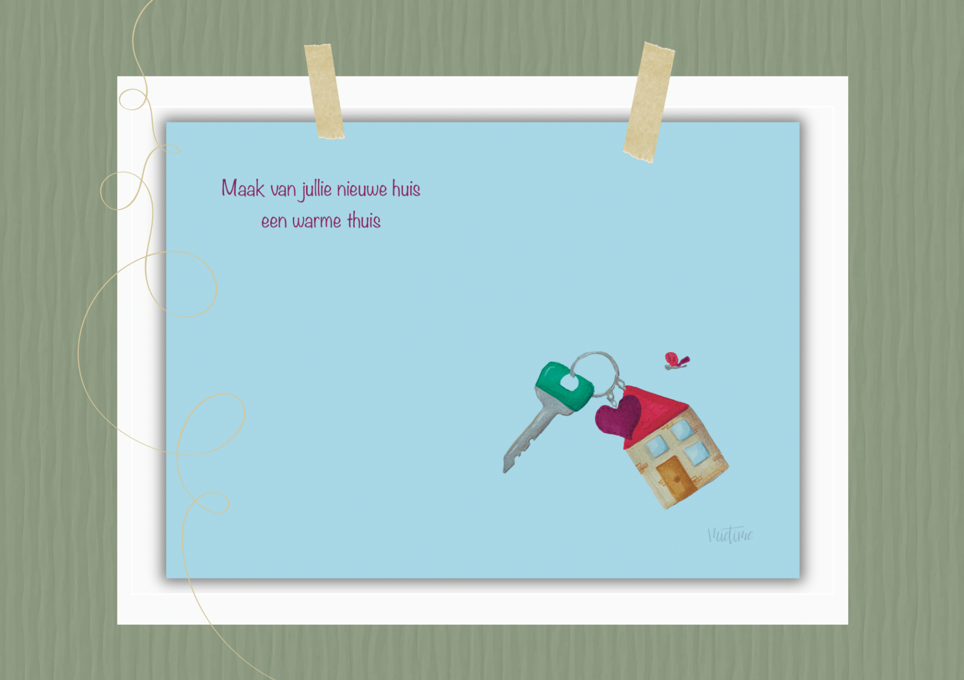 Sleutelhanger thuis