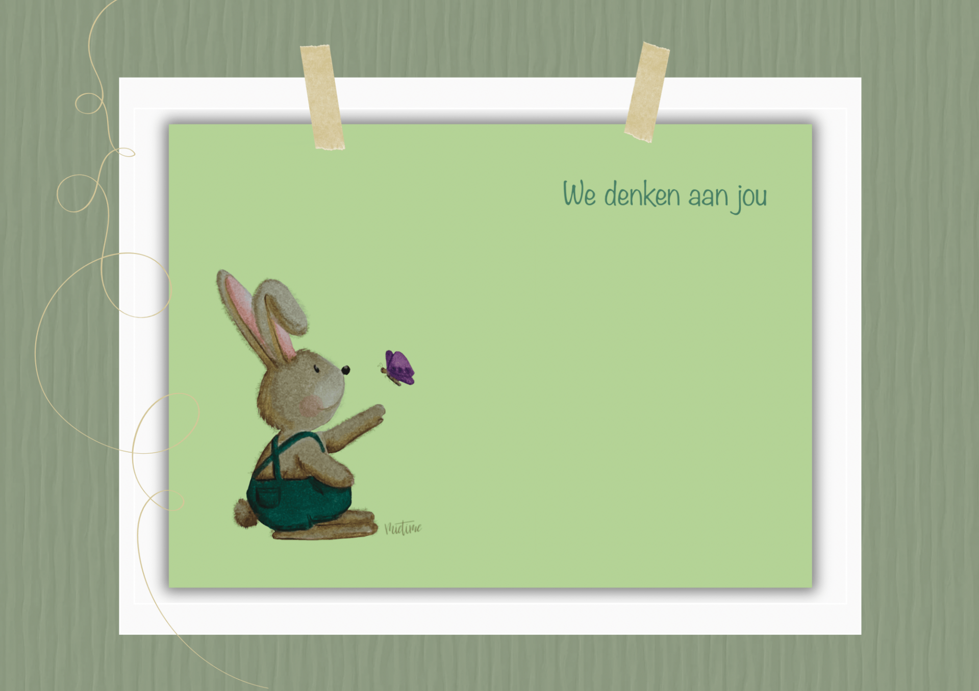 Konijn we denken aan jou