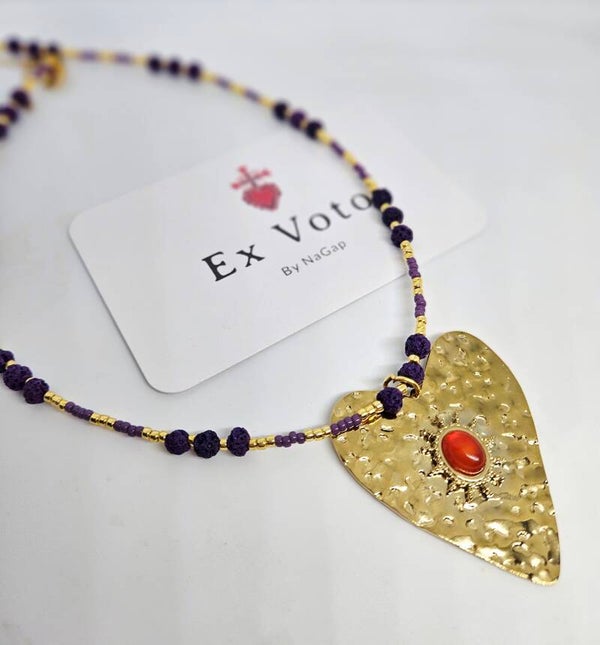 Collier Coeur Volcanique
