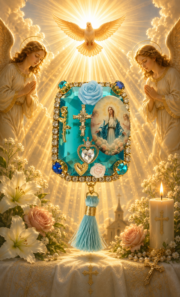 Broche Azur Sacré
