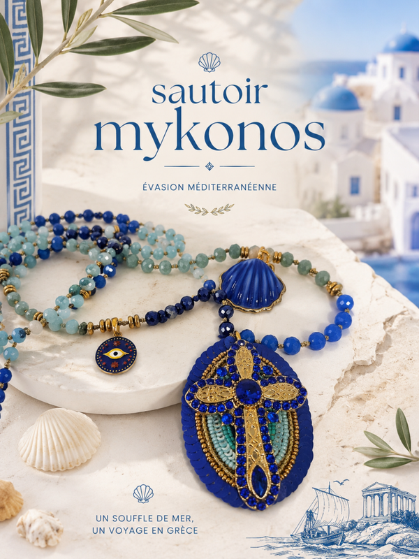 Sautoir Mykonos Croix