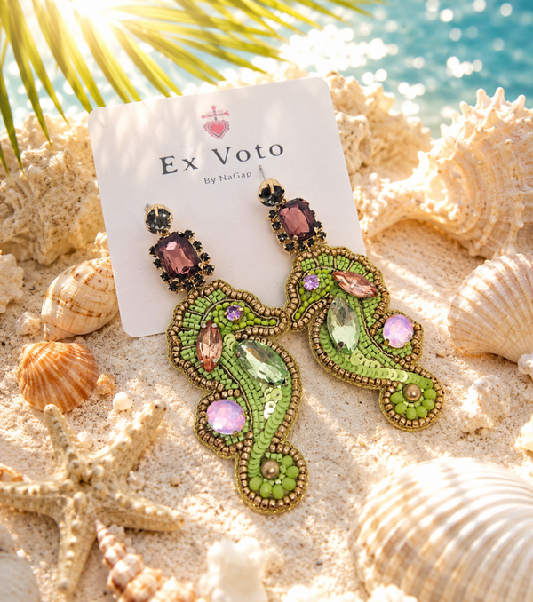 Boucles d'oreilles le baiser des hyppocampes