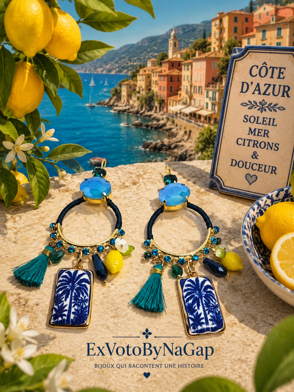 Boucles d'oreilles Les Citrons de Menton
