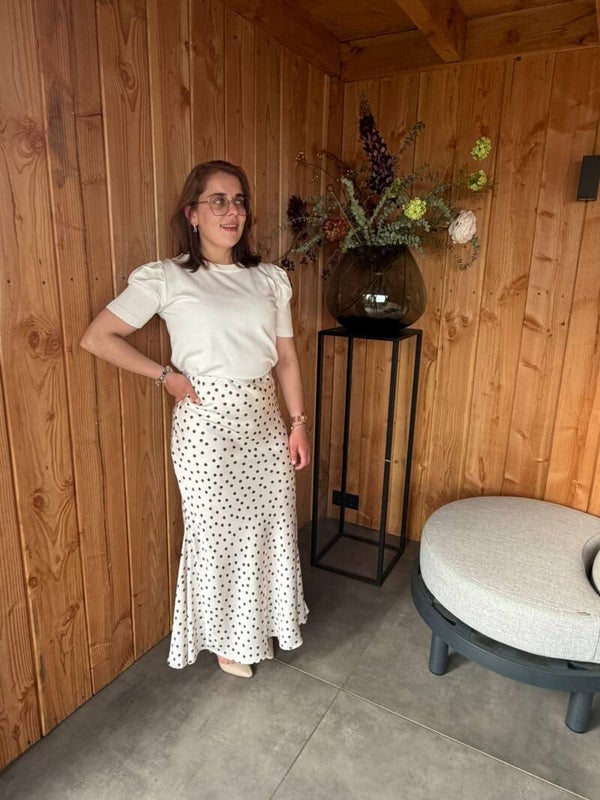 Polkadot Rok Crème