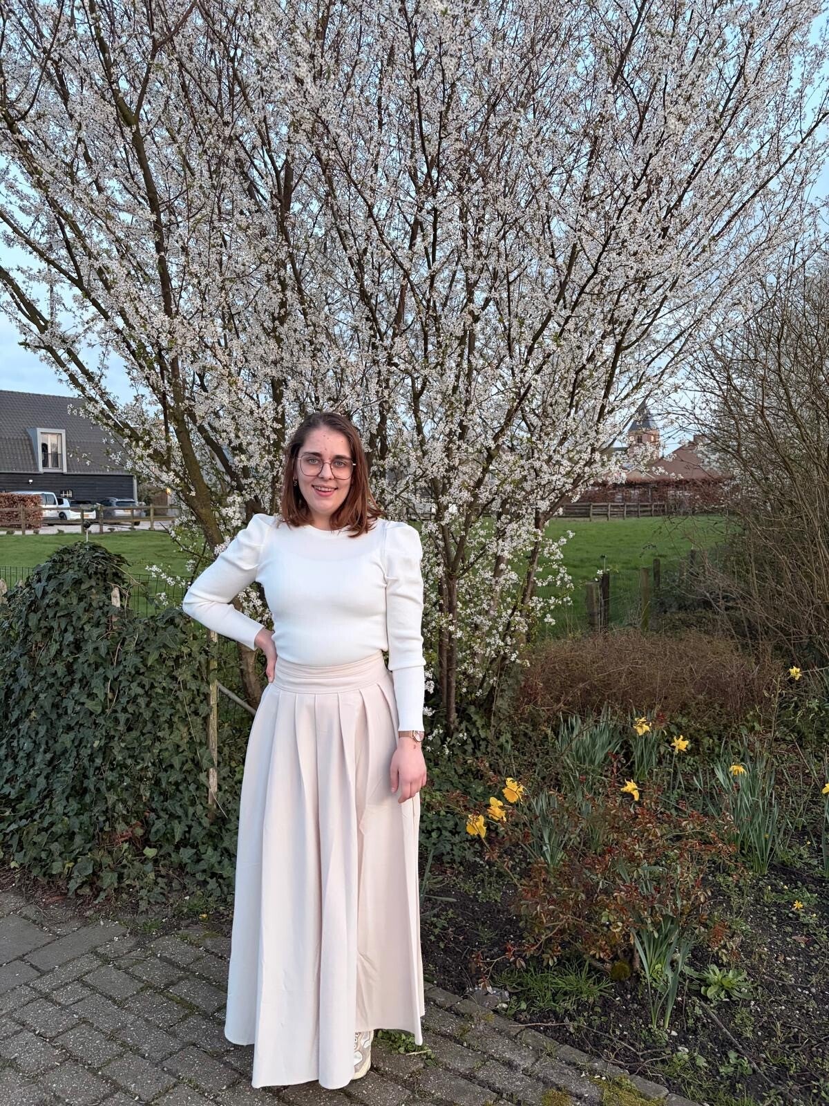 Beige rok (lang)