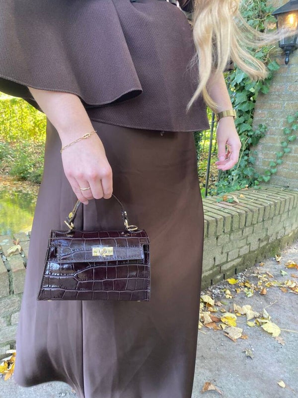 Kleine bruine handtas