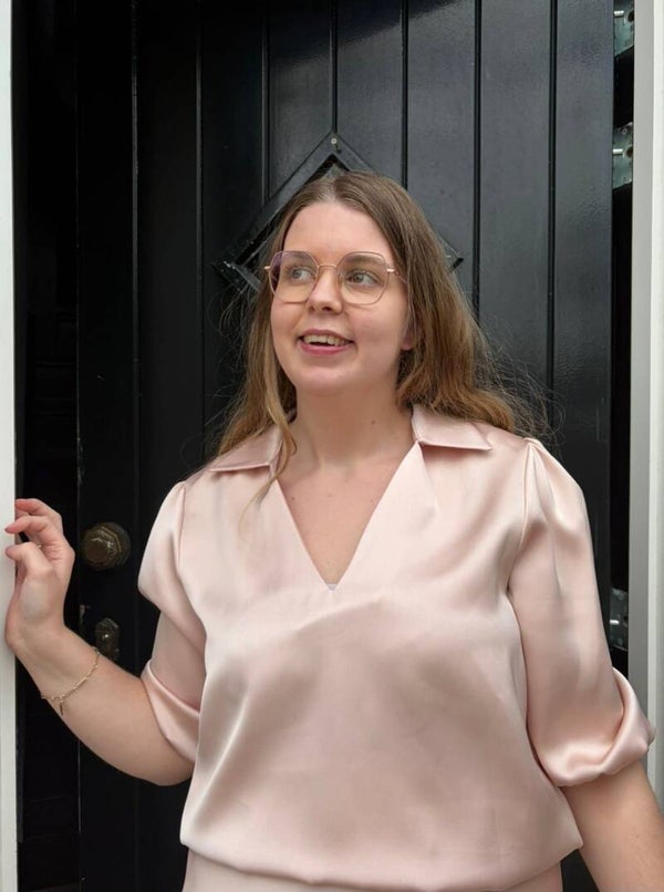 Satijnen blouse nude – Amélie & Amélie