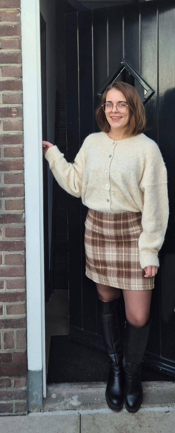 Off-white vestje
