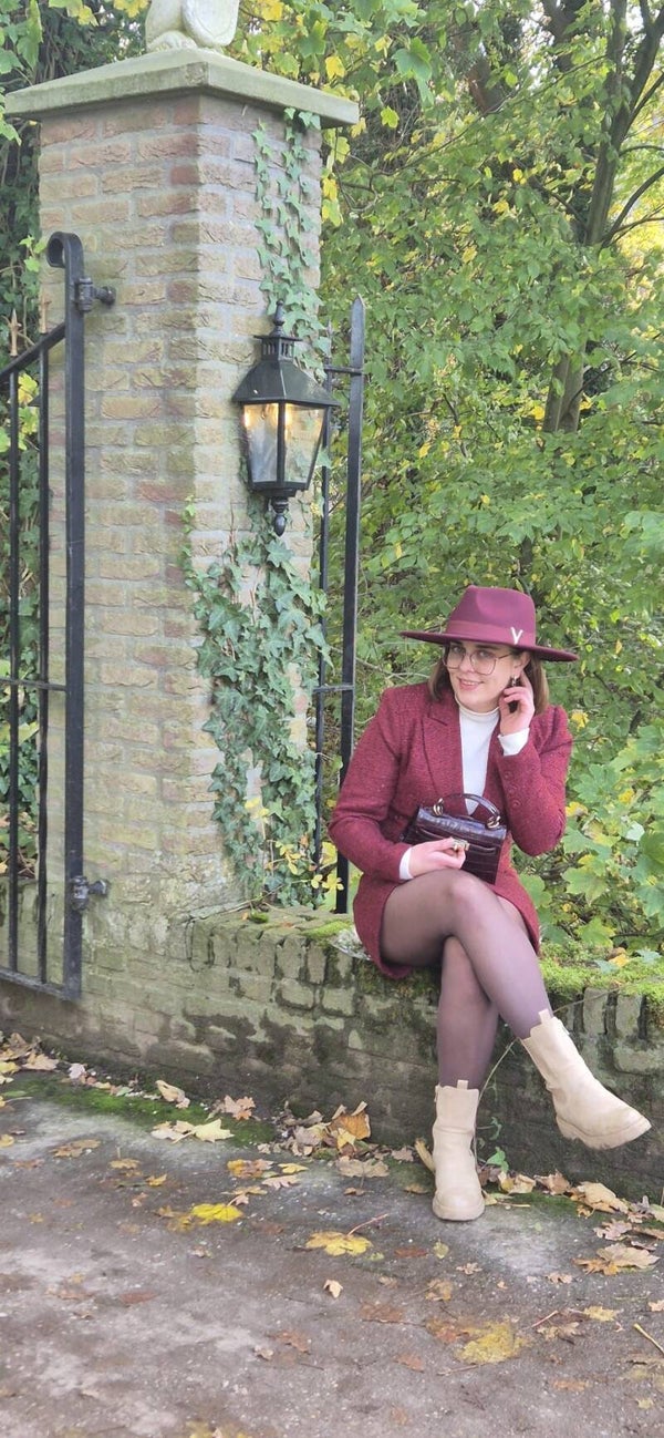 Bordeaux Fedora Hoed