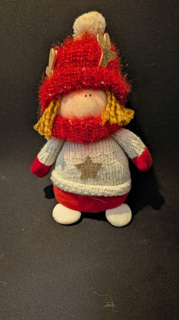 Kerstbeeld meisje wit shirt