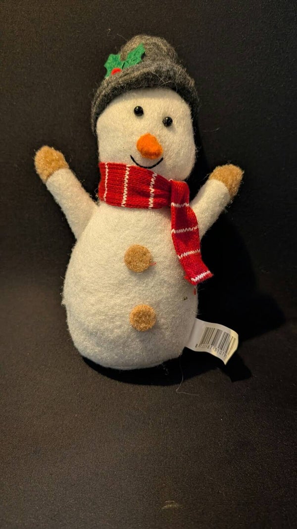 Kerstbeeld sneeuwpop