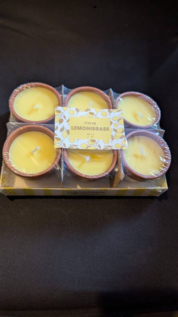 Geurkaars Lemongrass Geel