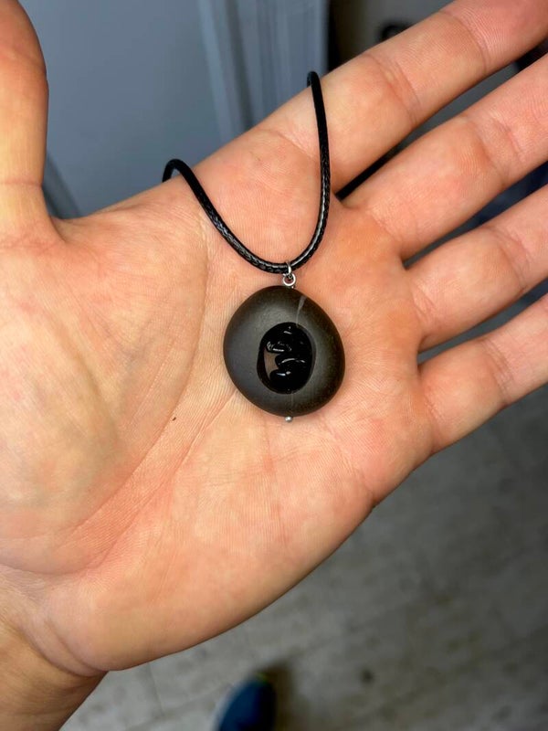 Amuleto con ossidiana nera🧿