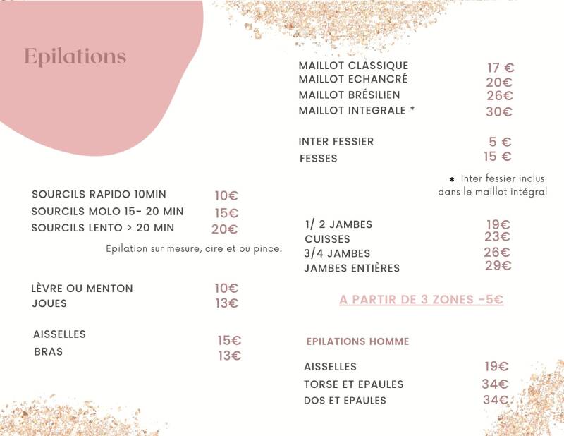 epilation institut beauté Névez Sur un Petit Nuage