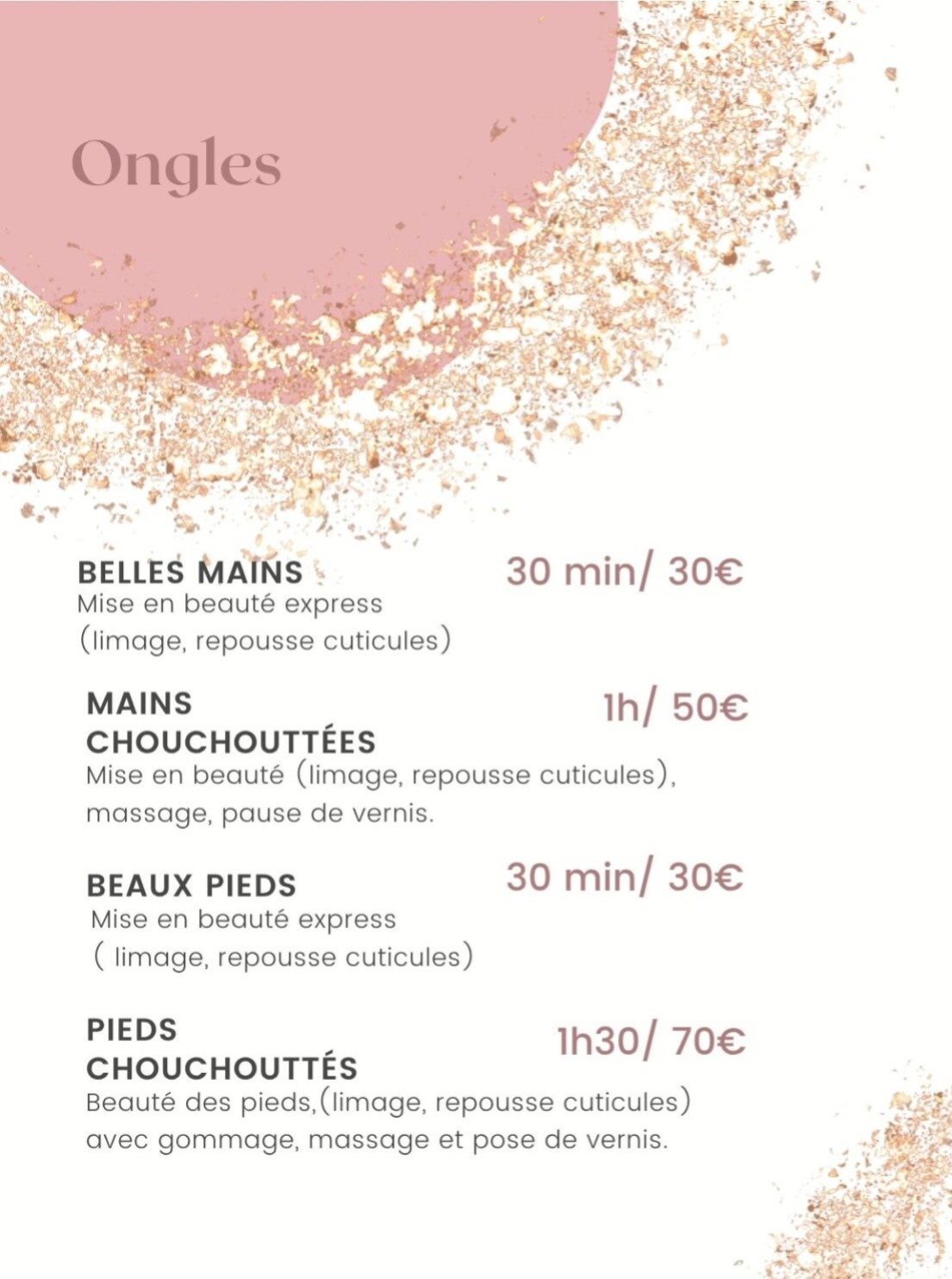 beaute des ongles relaxation institut beauté Névez Sur un Petit Nuage