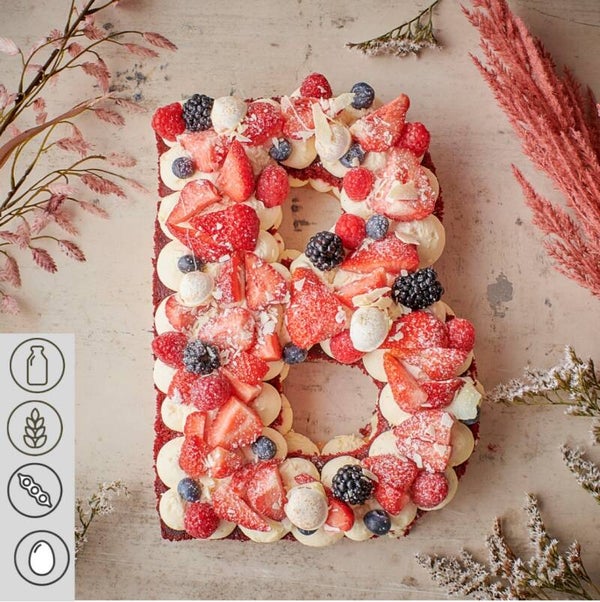 Numbercake Rood Fruits