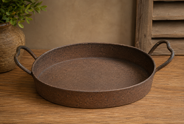 Landelijke Metalen Tray / Dienblad – 33 cm breed