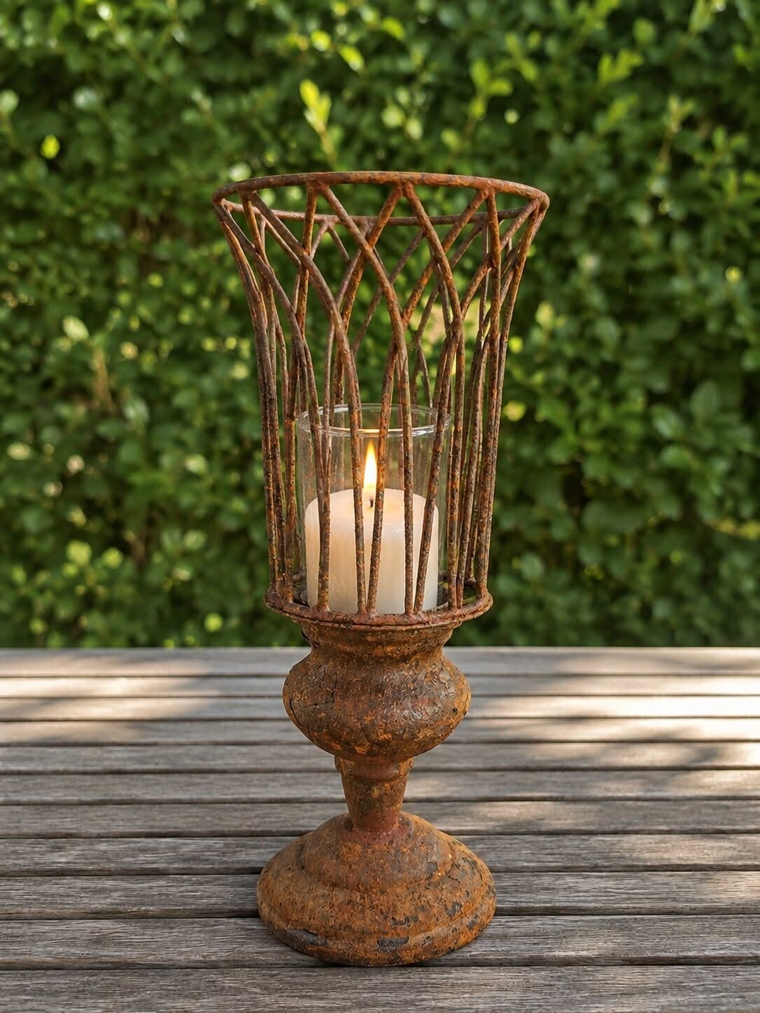 decoratief windlicht van metaal