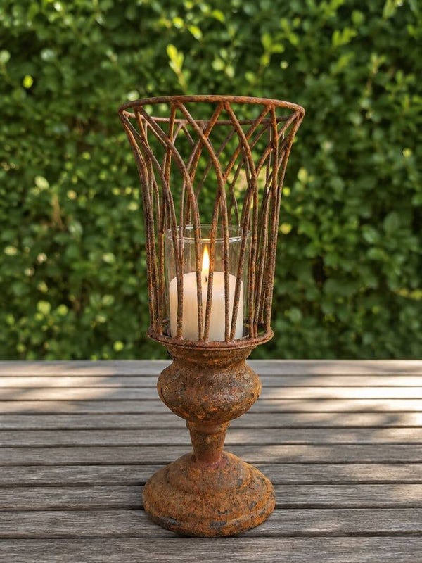 decoratief windlicht van metaal