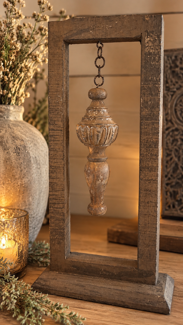 Prachtige landelijke houten decoratie – 40 cm hoog