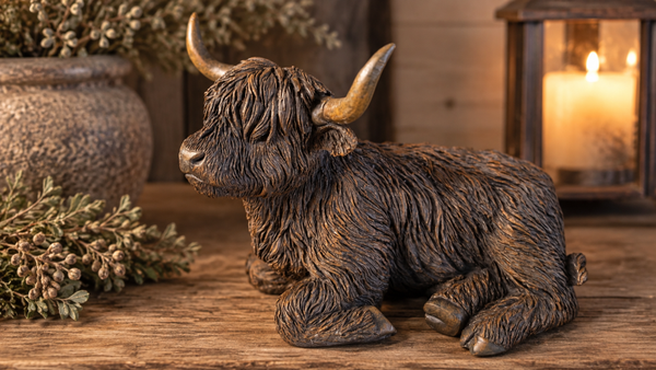 Prachtige Highland Cow – stoere landelijke decoratie