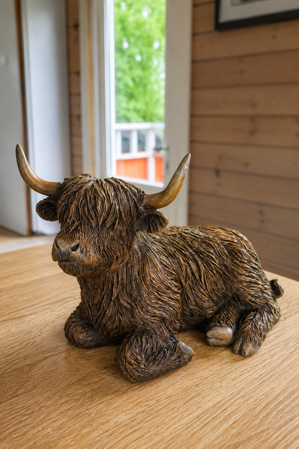 Schotse Hooglander Beeld – 12 cm hoog