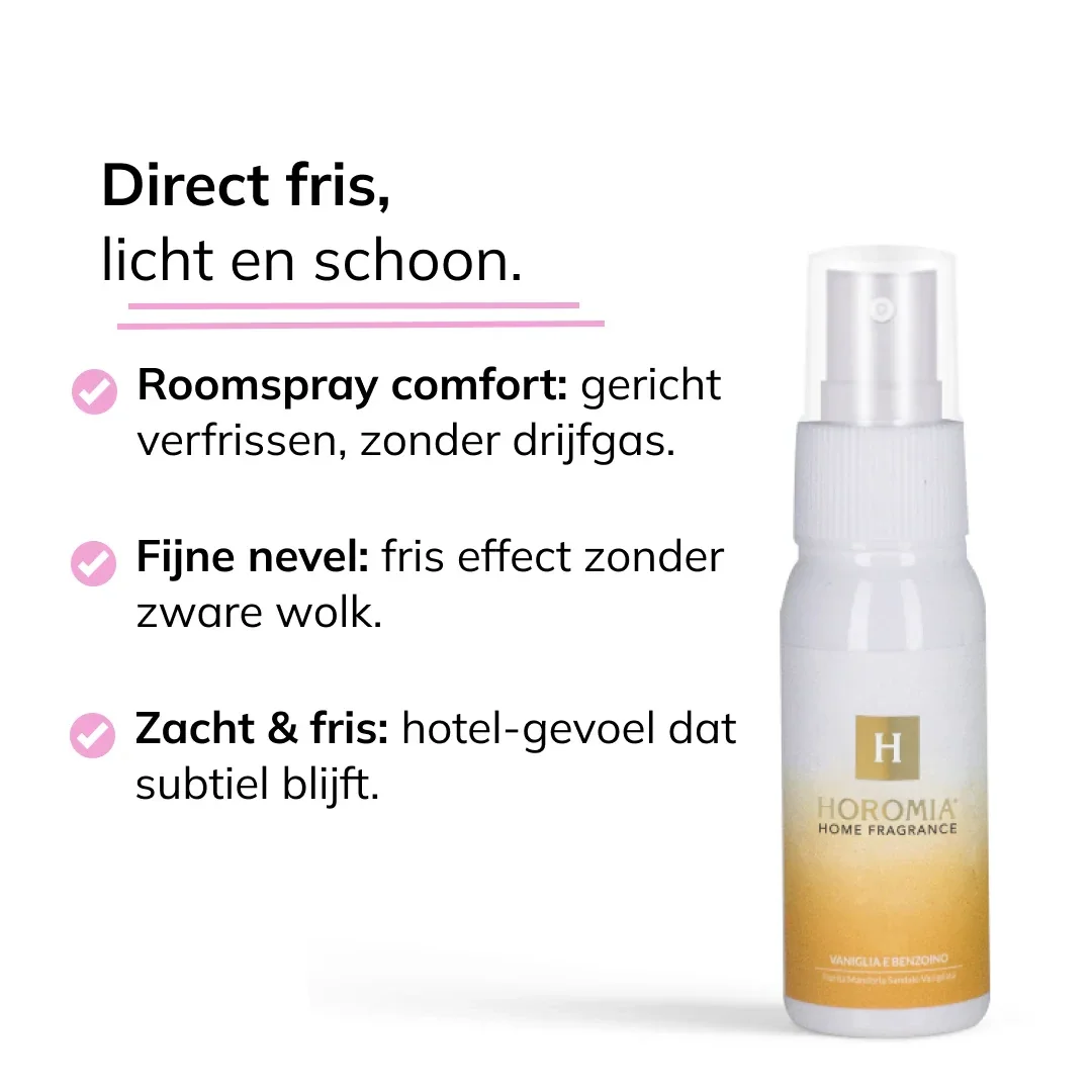 Roomspray Vaniglia e benzoino