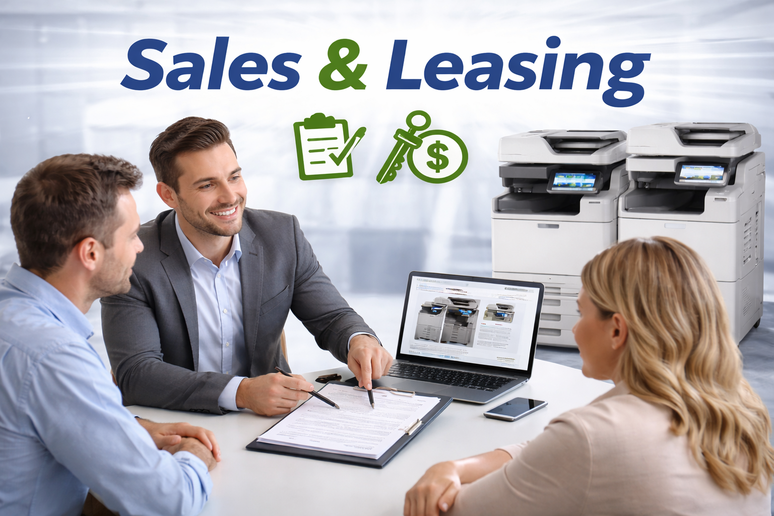 Protec Copiers offers sales and leasing options