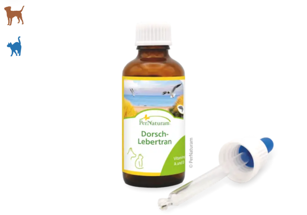 PerNaturam Hond Levertraan van kabeljauw 50 ml