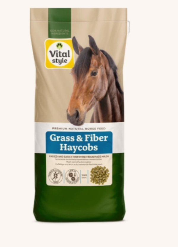 Vitalstyle Grass & Fiber Haycobs 15 Kg