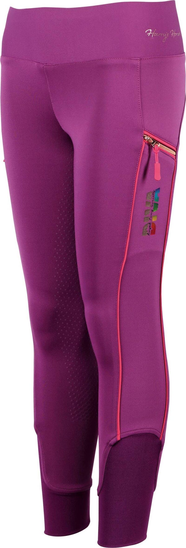 Rijbroek Equitights Diva Fuchsia Full Grip - Harry's Horse