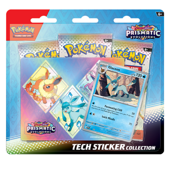 Pokemon Prismatic Evolutions Tech Sticker Glaceon