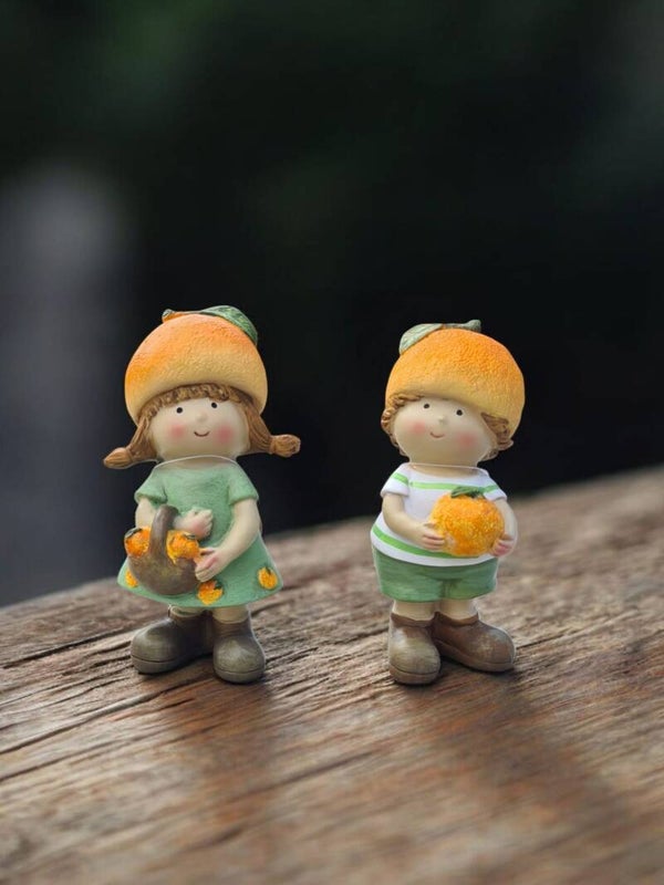 Kindjes keramiek orange set