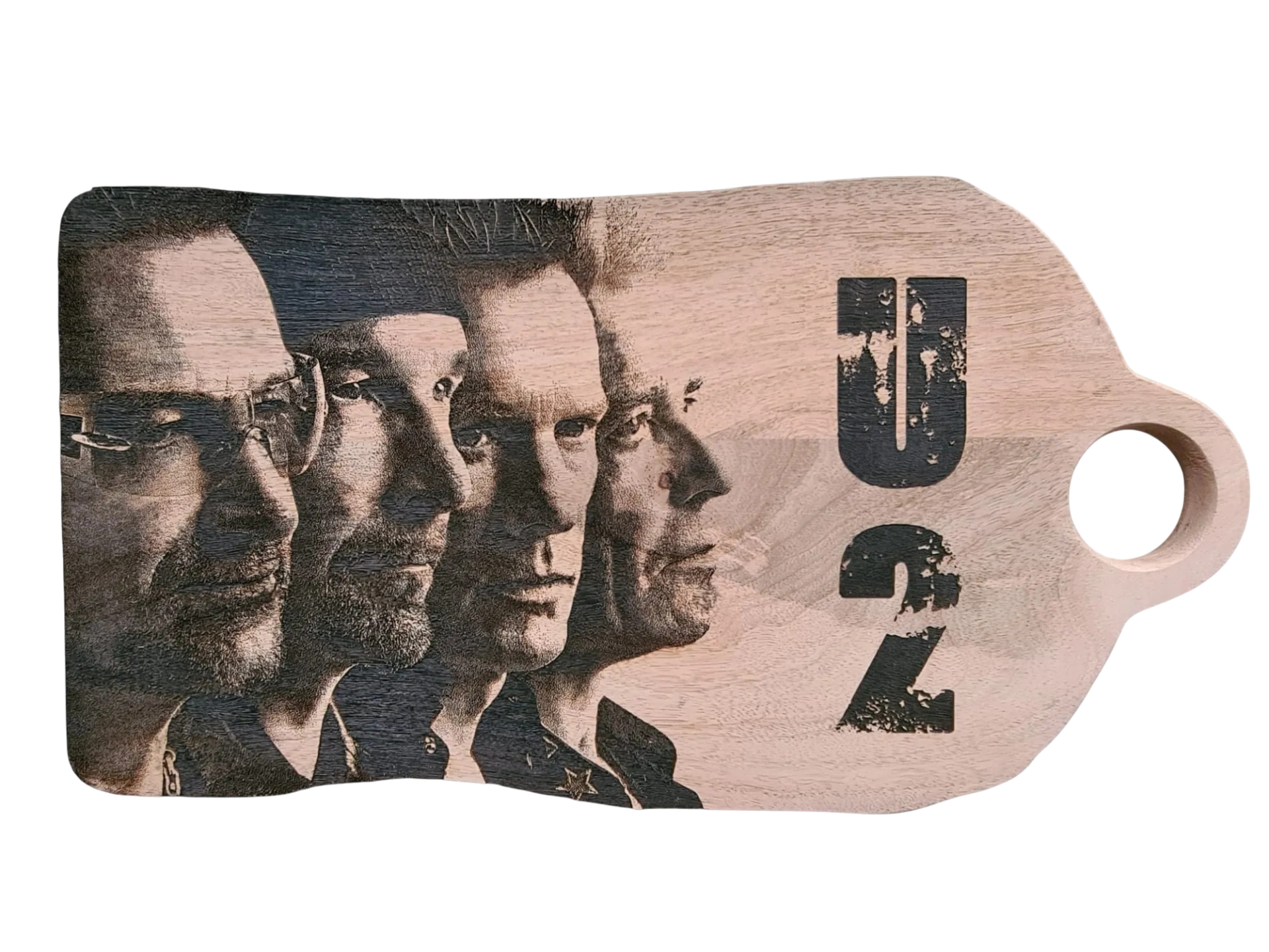 Serveerplank gravure U2