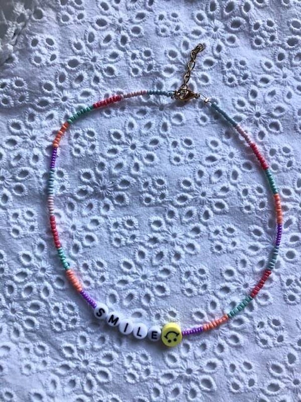 ELINE Smiley ketting #002