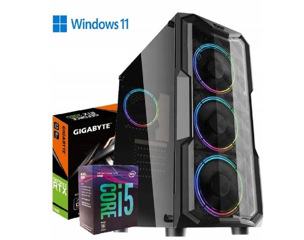 Komputer do GIER - I5 8400 RTX 2060 16GB DDR4 480GB SSD PC GAMINGOWY WIN 11