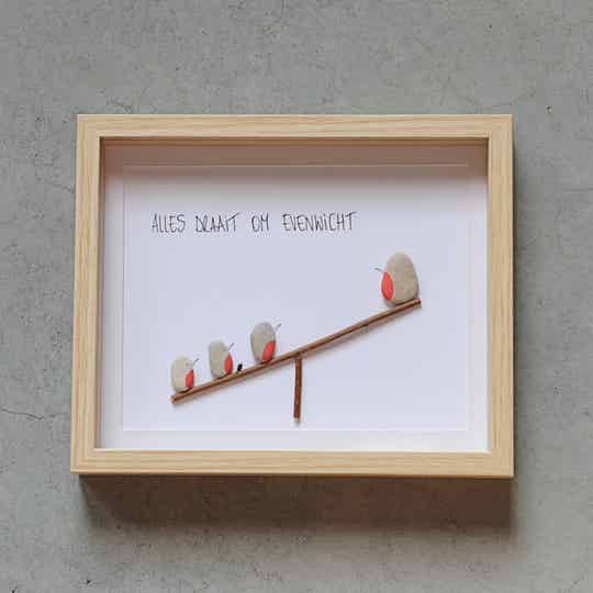 Pebble art Alles draait om evenwicht